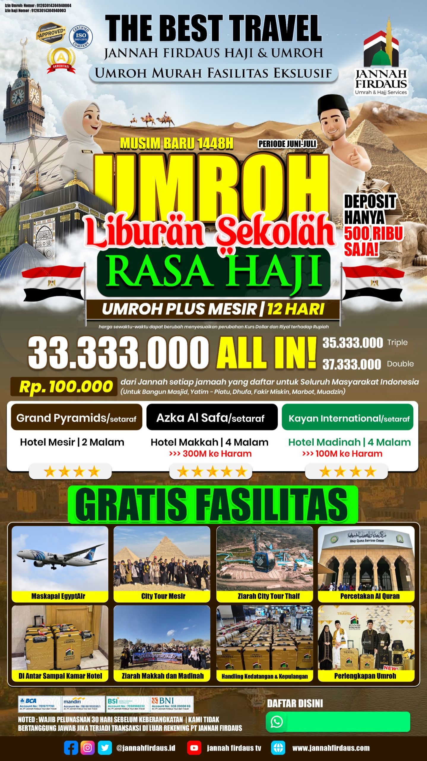 Paket Umroh Plus Mesir